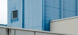 The exterior of the storage facility