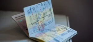 Visa stamps