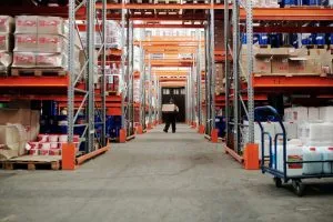 inside a warehouse as a part of Hong Kong self storage market