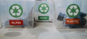 Plastic moving boxes