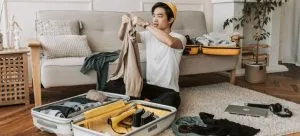 Asian packing, and stay out of movers path, as a rule of moving day etiquette