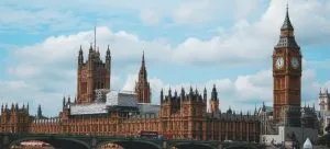 Palace of Westminster and Big Ben in London