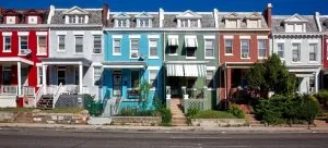 Colorful houses next to one another