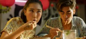 Couple eating in one of the best restaurants in Hong Kong