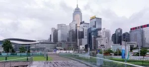 Hong Kong business district