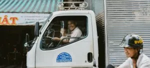 A man renting a truck when moving house