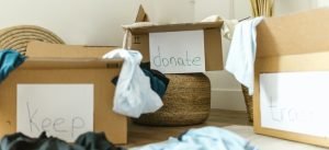 boxes on the floor