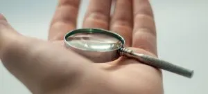 A magnifying glass