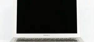 A Macbook Air laptop.