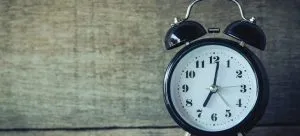 A black clock.