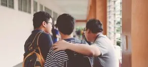 Students at the university. There are many universities in Hong Kong and it is one of the reasons why starting a family in Hong Kong is a good option.