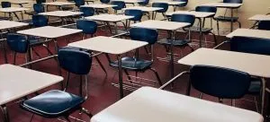 A classroom.