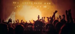 People at concert.