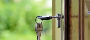 A key in a hole.