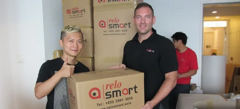 a happy customer with one one the international mover sin Malaysia